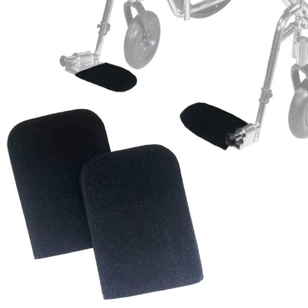 Rollstuhl-Fußstützenabdeckung für Senioren und Behinderte – Rutschfeste Fußplatte mit weicher Beinstütze, praktisches Rollstuhl-Zubehör