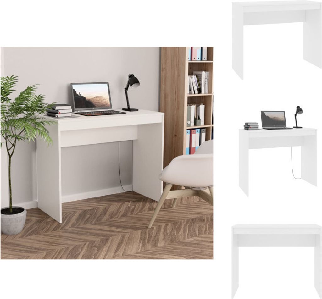 vidaXL Schreibtisch Weiß 90×40×72 cm Holzwerkstoff - Schreibtische