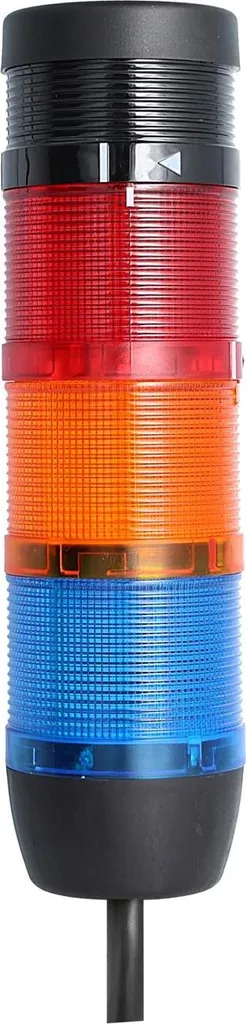Torre di Segnalazione STEX24 SS70-B3/24 24V LED IP65 con Buzzer