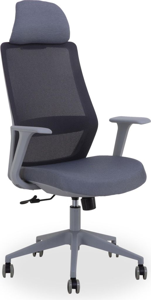 Drehstuhl HARPER ALWAR BHT 61x120x62 cm grau Chefsessel Bürostuhl