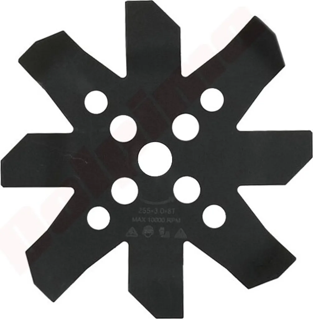 Lame 8 Dents Anti-Vibration 255mm pour Débroussailleuse Thermique
