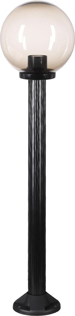 Lampe de chemin Boule verre fumé 25cm Ø, hauteur 100cm Image du produit 