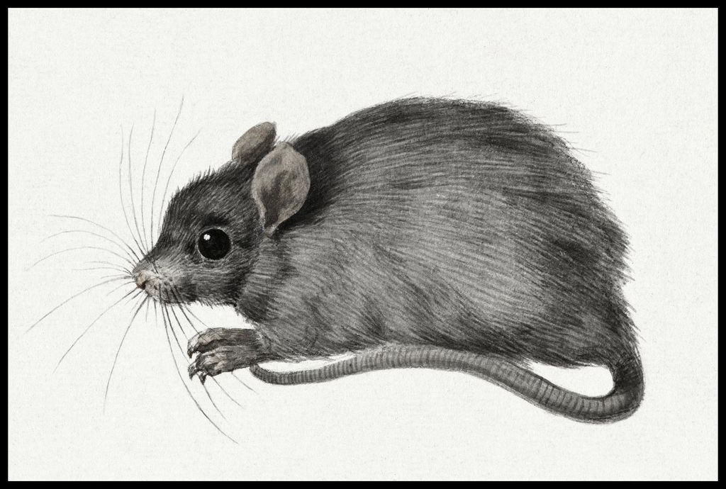 Plakat 91,5x61cm Maus, Jean Bernard Vintage für das Wohnzimmer