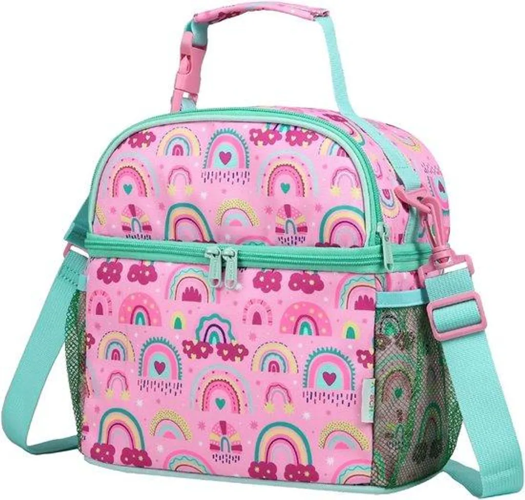Lunch bag isotherme enfant arc-en-ciel robuste pour fini les fuites