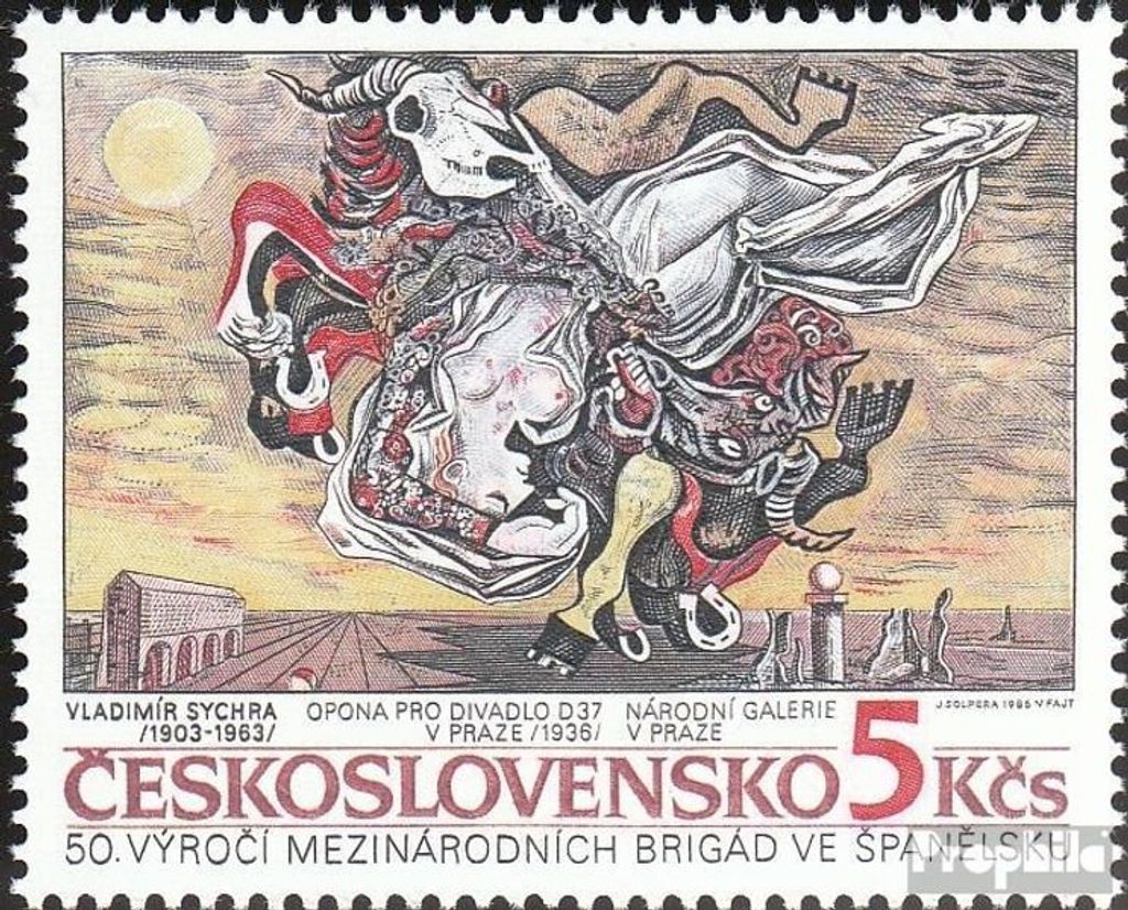 Briefmarken Tschechoslowakei 1986 Mi 2880 (kompl.Ausg.) postfrisch Brigaden