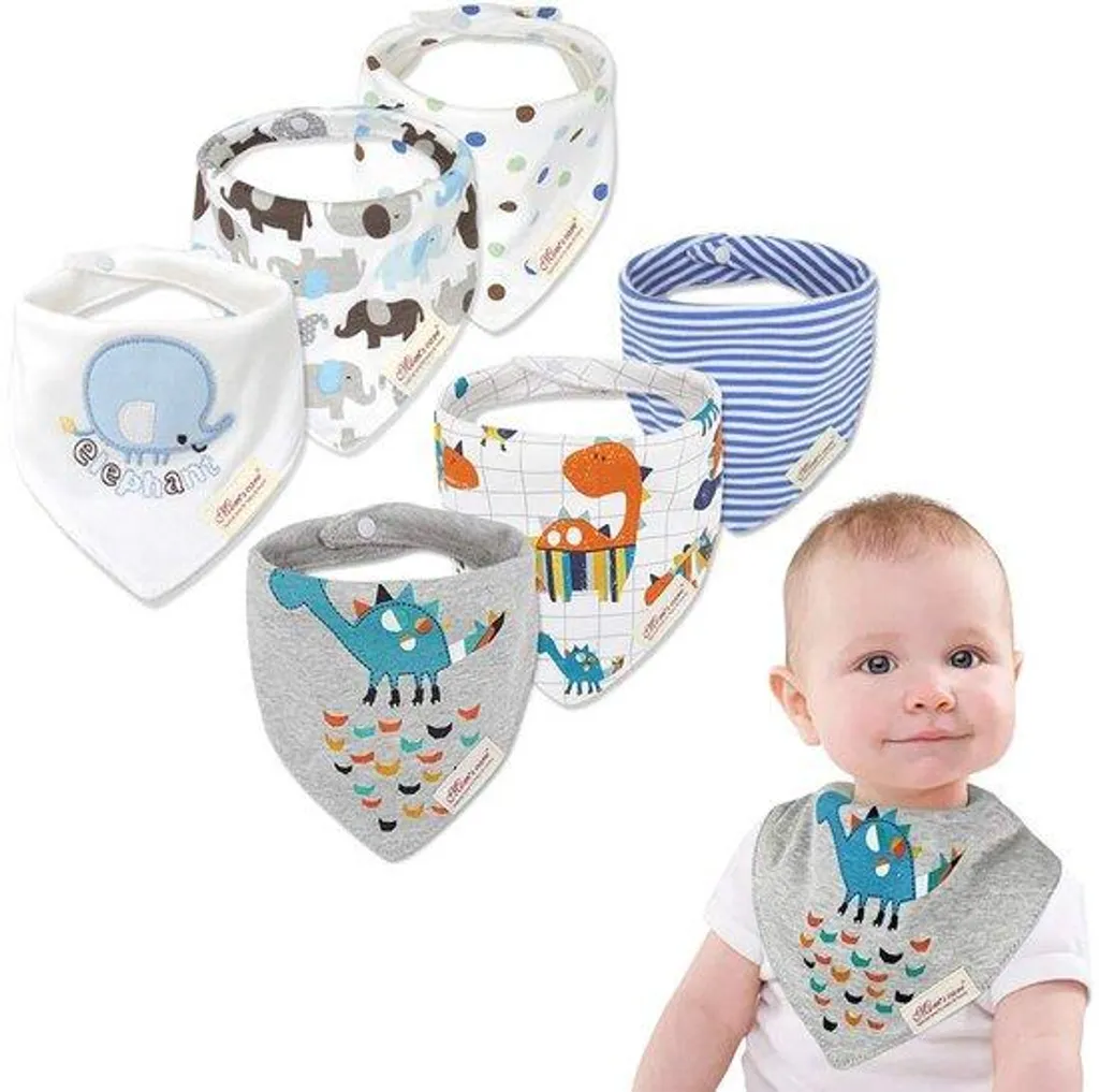 Langes en mousseline de coton pour bébé garçon, pack de 6 absorbants