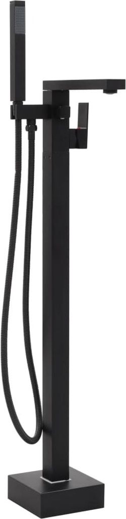 Maison Exclusive Freistehende Badewannenarmatur Schwarz Edelstahl 90 cm