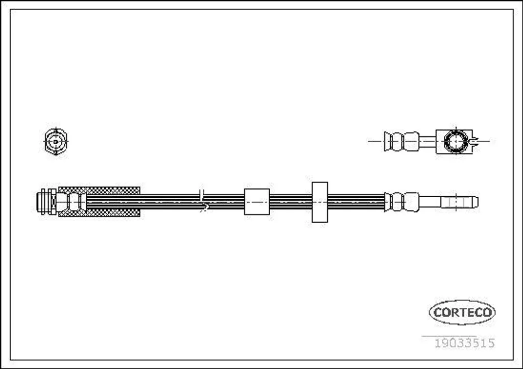 Remplacer votre flexible de frein Audi A2 avec CORTECO 8Z0611707B