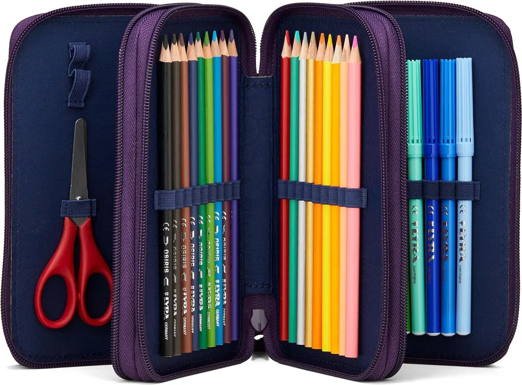 Trousse ergobag Maxi AmBärzonas Pourpre avec Effets Réfléchissants