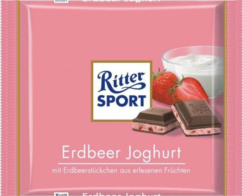 Ritter Sport Erdbeer Joghurt - Schokolade 5x100g