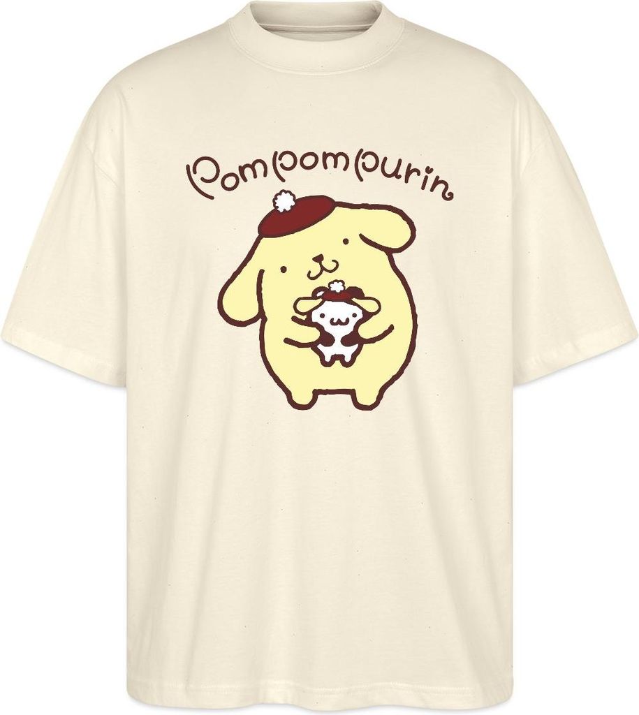 Spreadshirt Pompompurin & Muffin Verkleidet Oversize Uni T-Shirt, L, Natur