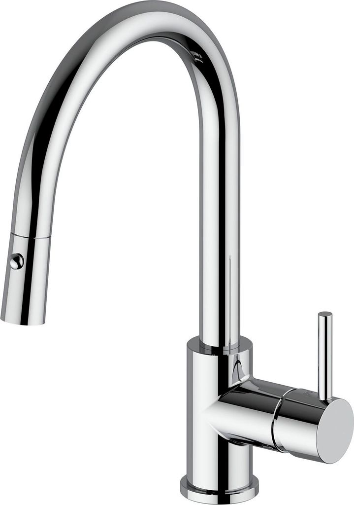Küchenarmatur MIX/35D - druckfeste Armatur ausziehbar mit langlebigem Keramikscheiben, verchromt