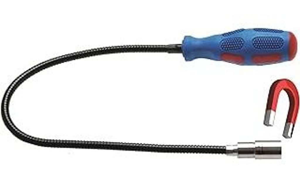 BGS 3187 | Magnetheber mit LED | 600 mm | Zugkraft 1,5 kg | flexibel | Magnetstab | Magnetgreifer
