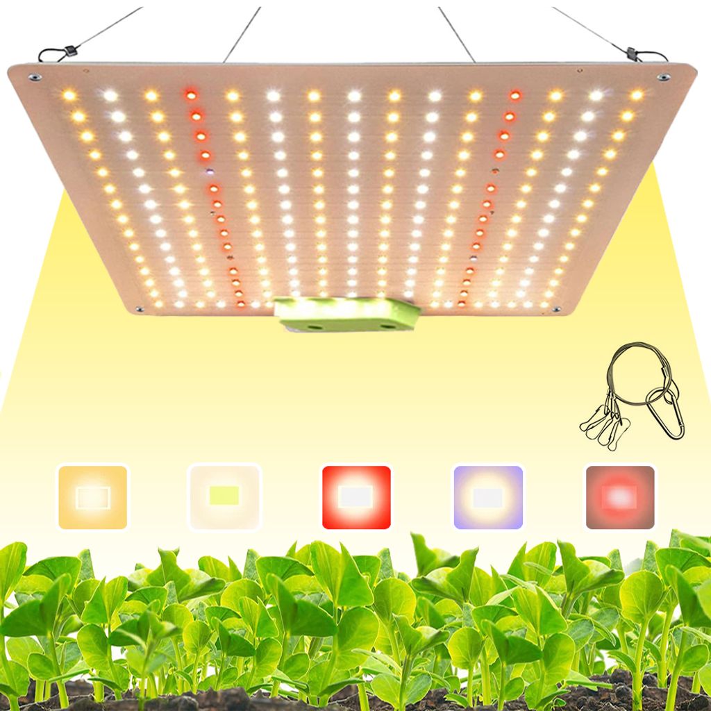 65W Pflanzenlampe Led Vollspektrum, 225 Leds Panel Grow Light UV Lampe Pflanzen Anzuchtlampe Pflanzenlicht Wachstumslampe Für Blüte Gemüse Anzucht
