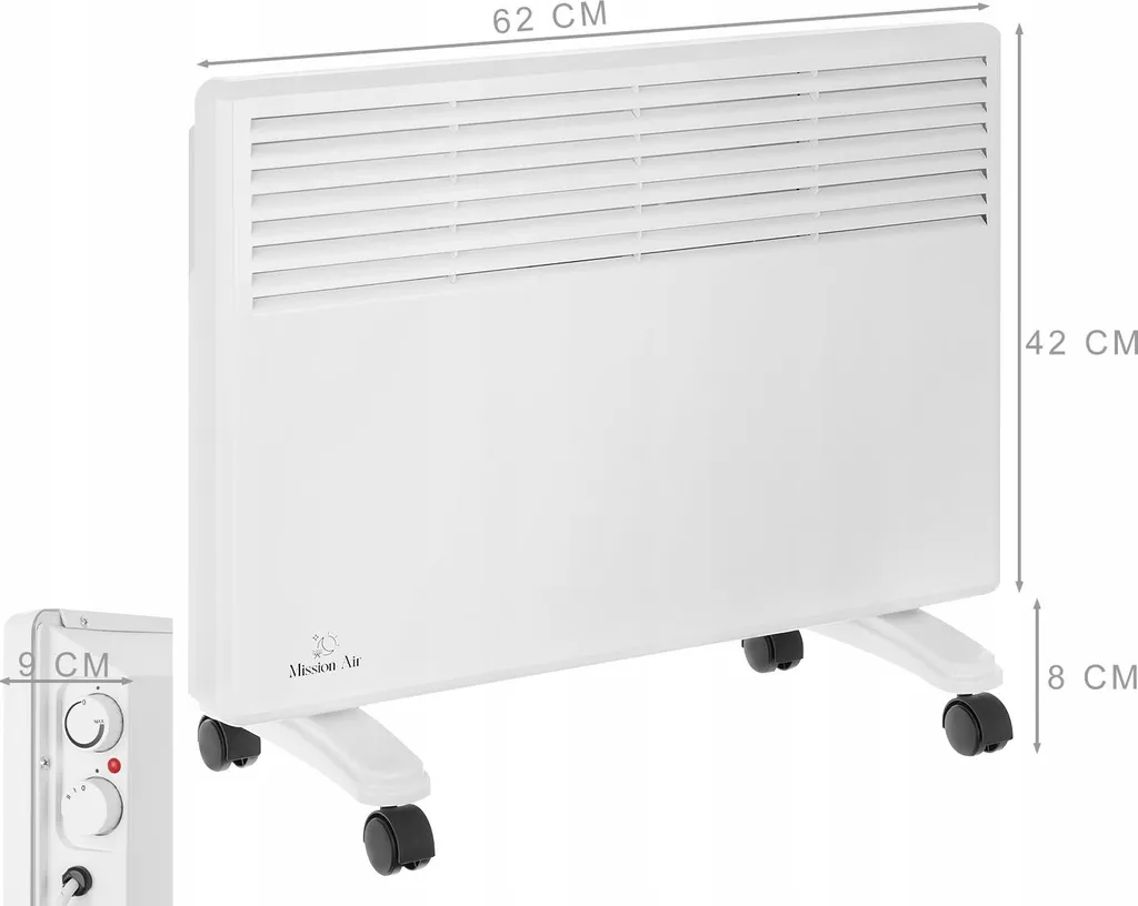 Radiateur MIAMI 1500 W à chauffe rapide - Thermostat de précision