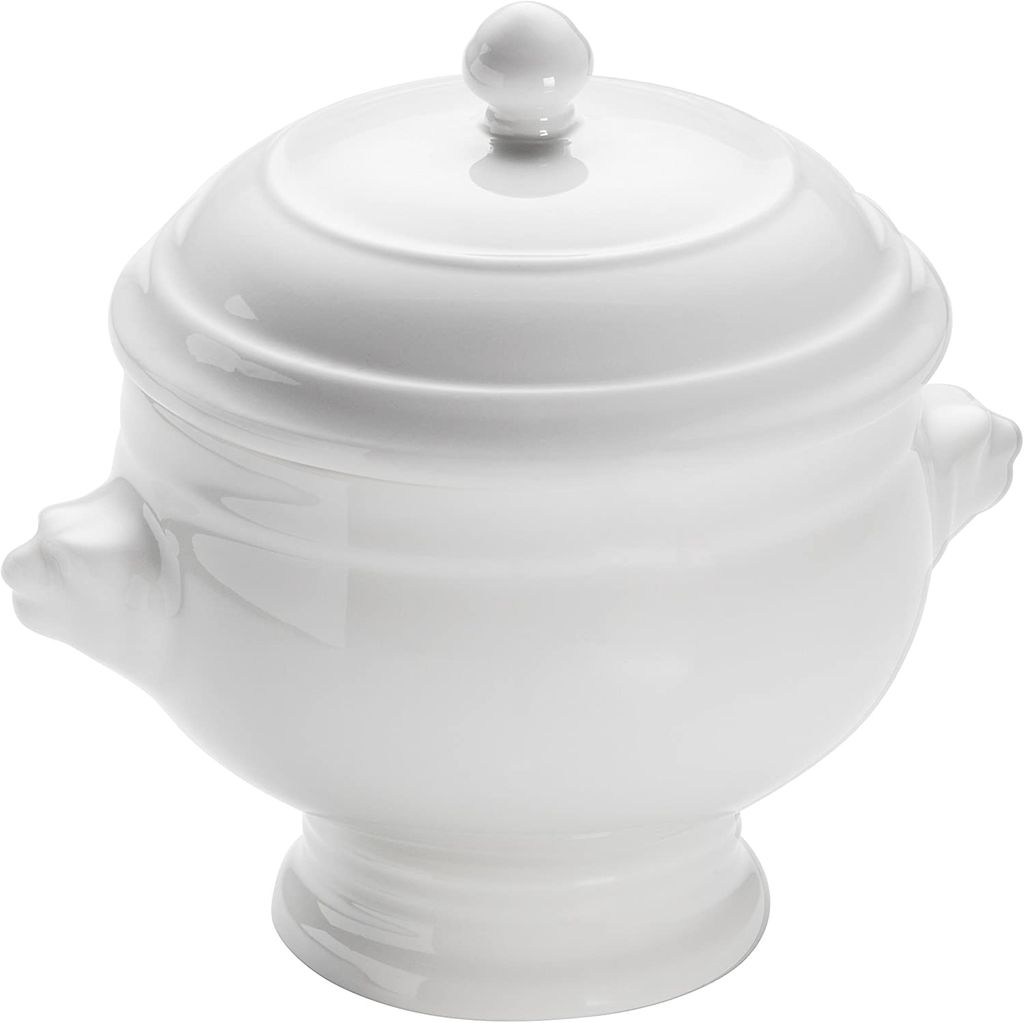 KITCHEN Suppentasse mit Deckel Lion, 510 ml, Porzellan