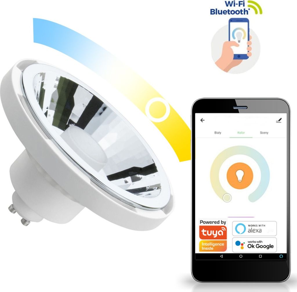 Spectrum SMART LED Leuchtmittel Reflektor weiß 10W GU10 CCT Produktbild 