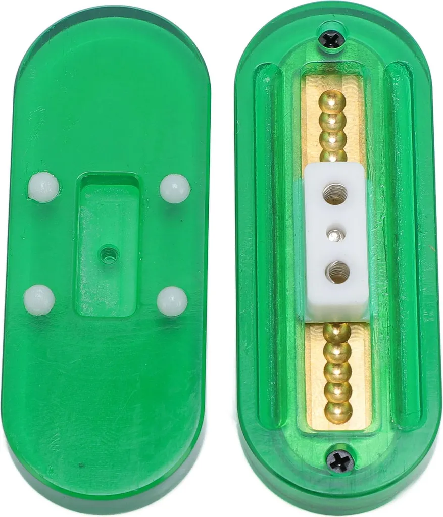 Fidget Slider Laiton & Acrylique - Mécanisme Push de Poche, Haptique - 3