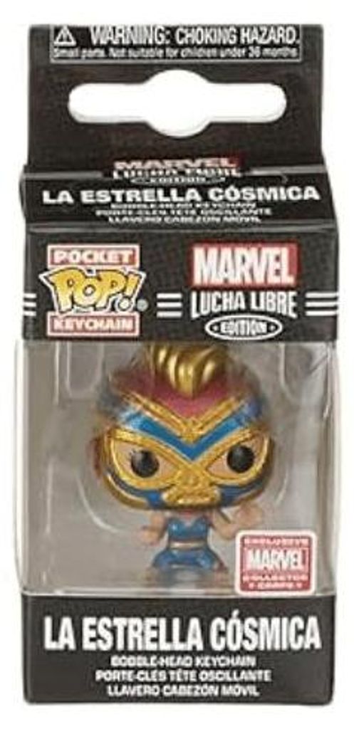 Funko Pop! Marvel: Lucha Libre - La Estrella Cósmica Pocket Pop Collector Corps Exclusive