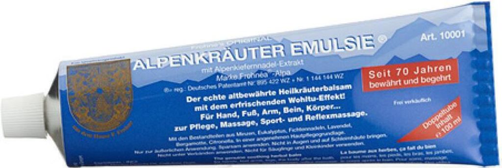 Alpenkräuter Emulsie Heilkräuterbalsam zur Pflege, Massage, Produktbild 