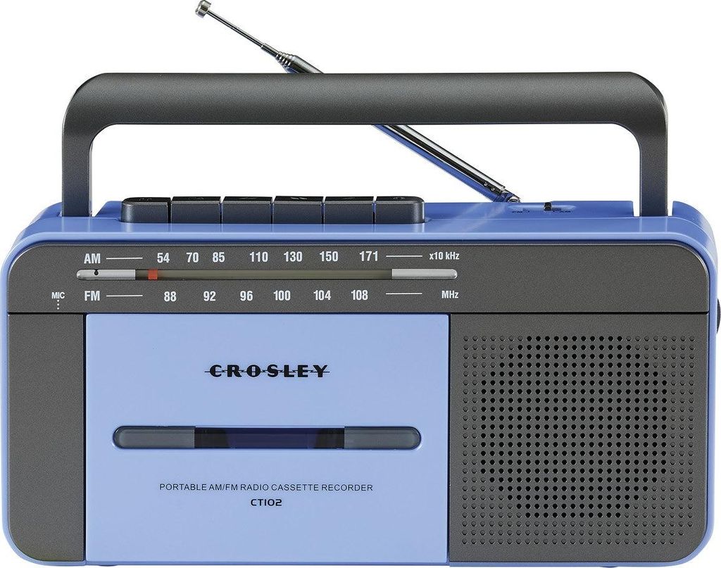 Crosley CT102A - Lettore di cassette - Blu e grigio Immagine del prodotto 