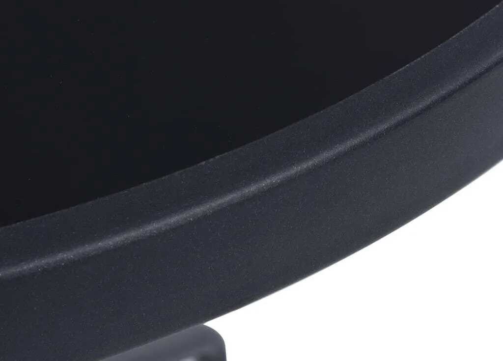 Offerta Tavolo Giardino 80 cm Nero Acciaio Vetro - Prezzo Outlet - 3