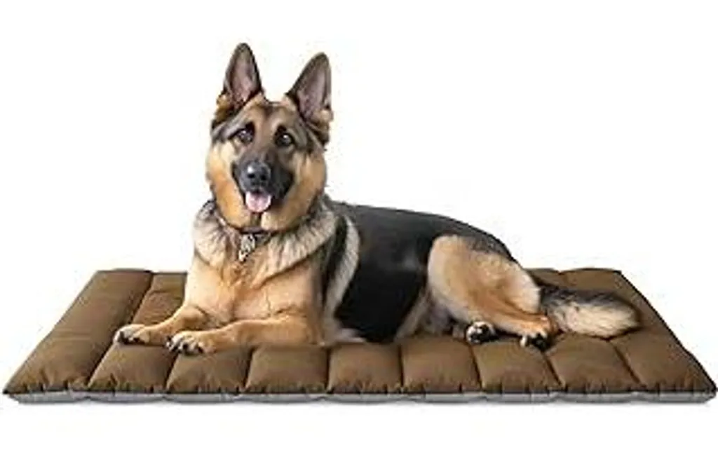 Western Home Lettino Cani da Campeggio 110x68cm Portatile Marrone