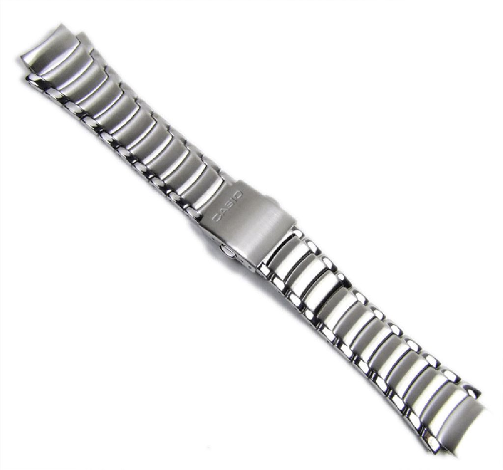 Casio Ersatzband Uhrenarmband Edelstahl Silberfarben für EF-512D