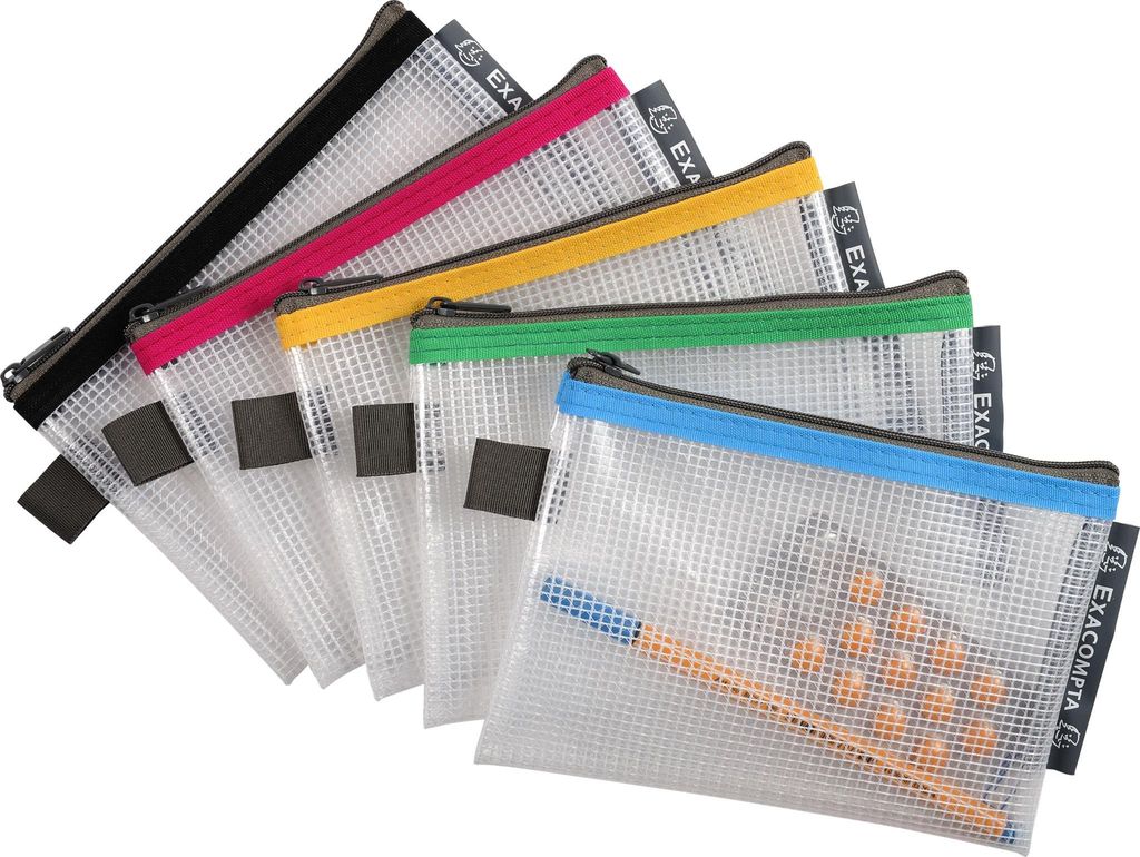 Tasca con cerniera A6 colori assortiti confezione da 10 Immagine del prodotto 