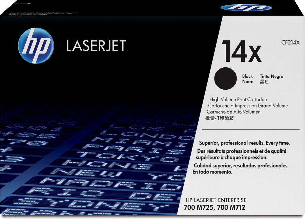 HP 14X - Hohe Ergiebigkeit - Schwarz - original - LaserJet Produktbild 