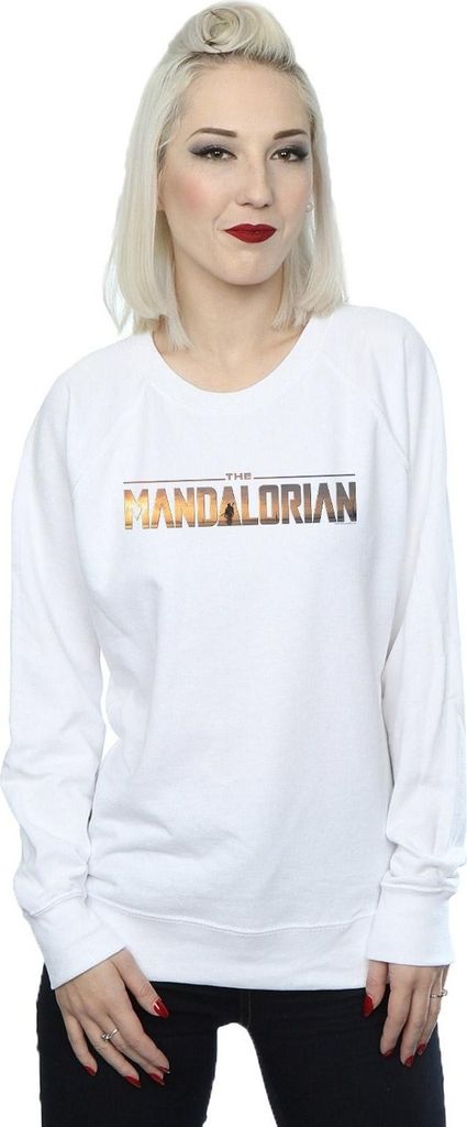 Star Wars - "The Mandalorian Series" Sweatshirt für Damen BI38627 (L) (Weiß)