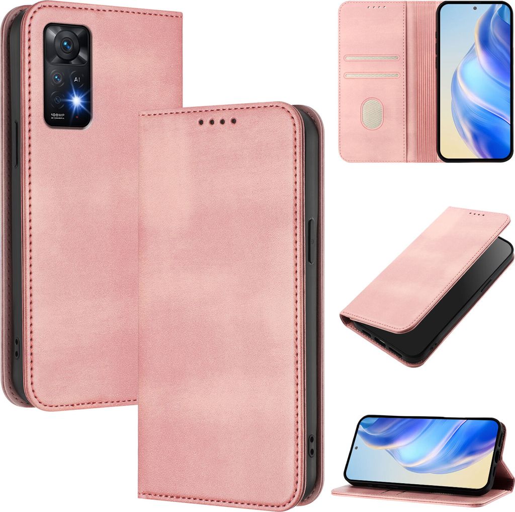 Handyhülle für Xiaomi Redmi Note 11 Pro 4G/5G/Note 12 Pro 4G/Note 11 Pro+ 5G, Vintage Leder RFID Schutz Kartenfach Standfunktion Magnetische Klap...