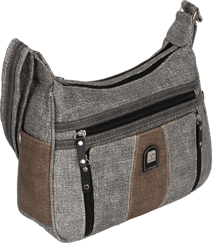 Damen Tasche Schultertasche Umhängetasche Leder Optik Produktbild 