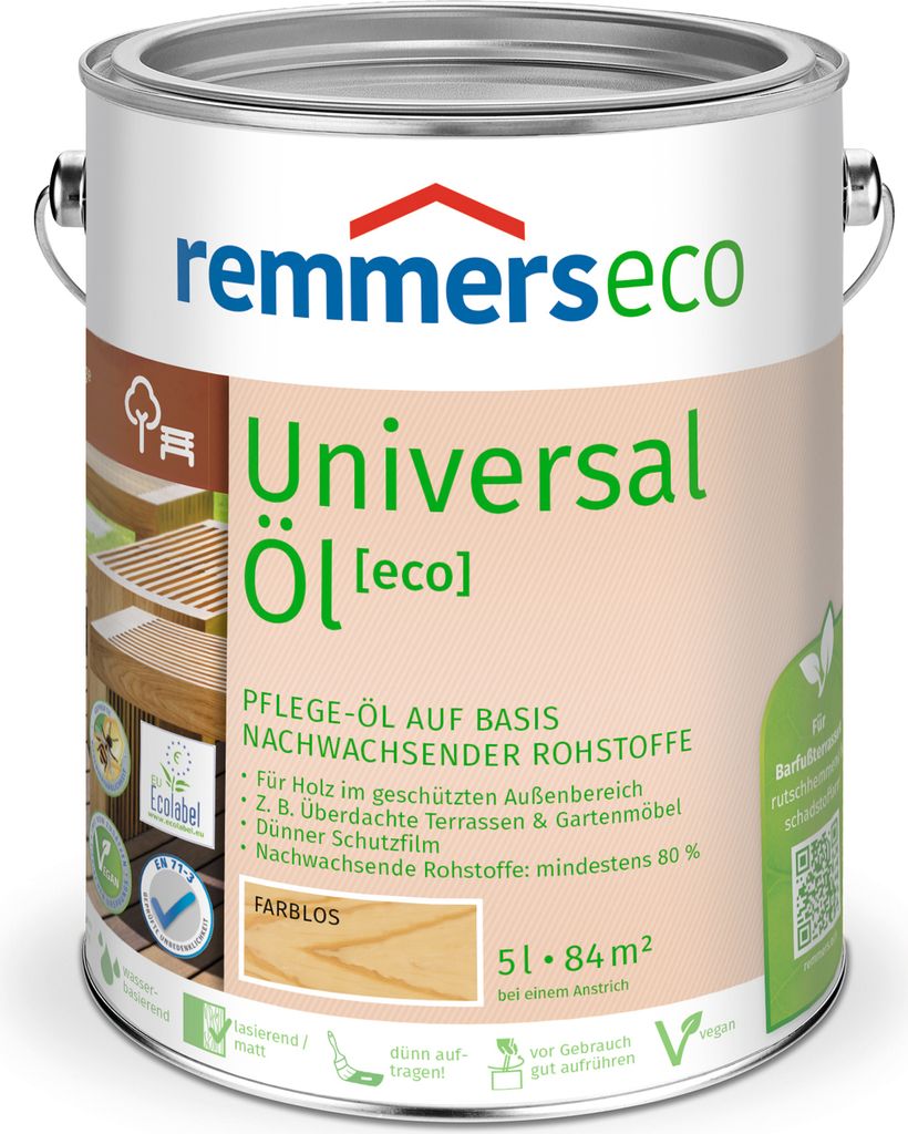 Remmers Universal-Öl [eco] farblos 5 l, Holzpflegeöl Produktbild 