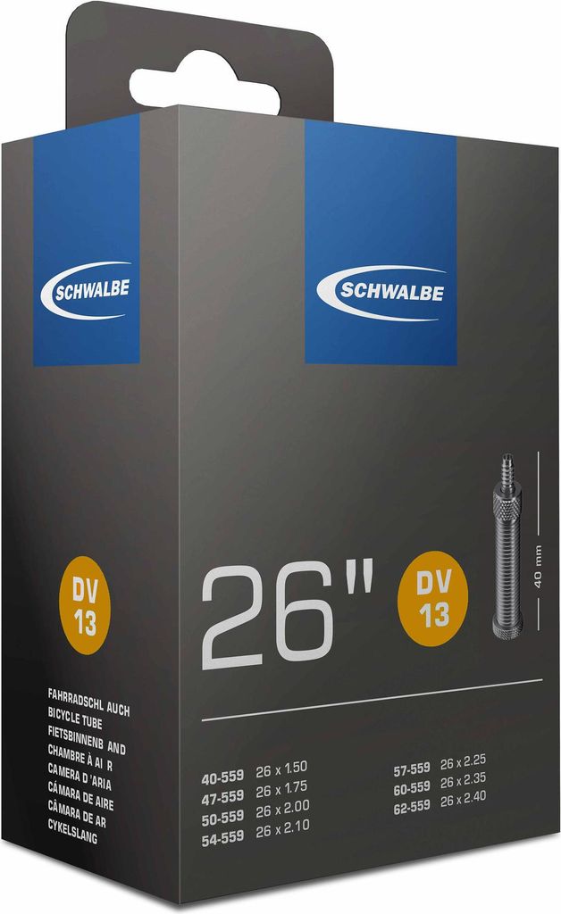 Schwalbe 10425141.01 Chambre à air 26' 'DV 13' en film, Image du produit 