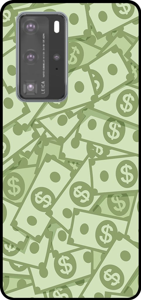 Smartphonica Telefon Fall geeignet für Huawei P40 Pro mit Geld Impressum - TPU Backcover Fall mit Geld Design