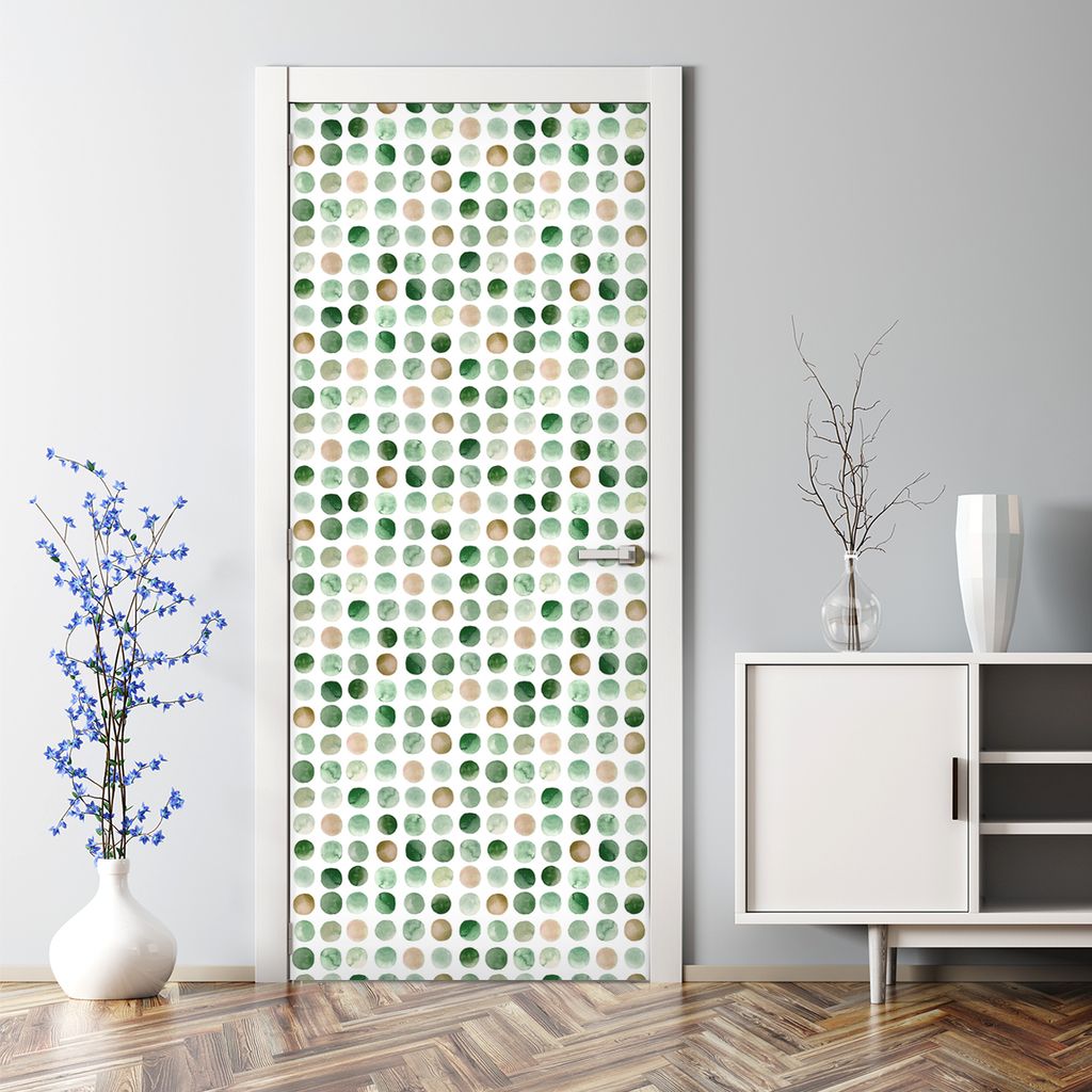 Dekorative Aufkleber selbstklebend Klebefolie Wandaufkleber Türposter Regelmäßige Flecken 77 x 200 cm