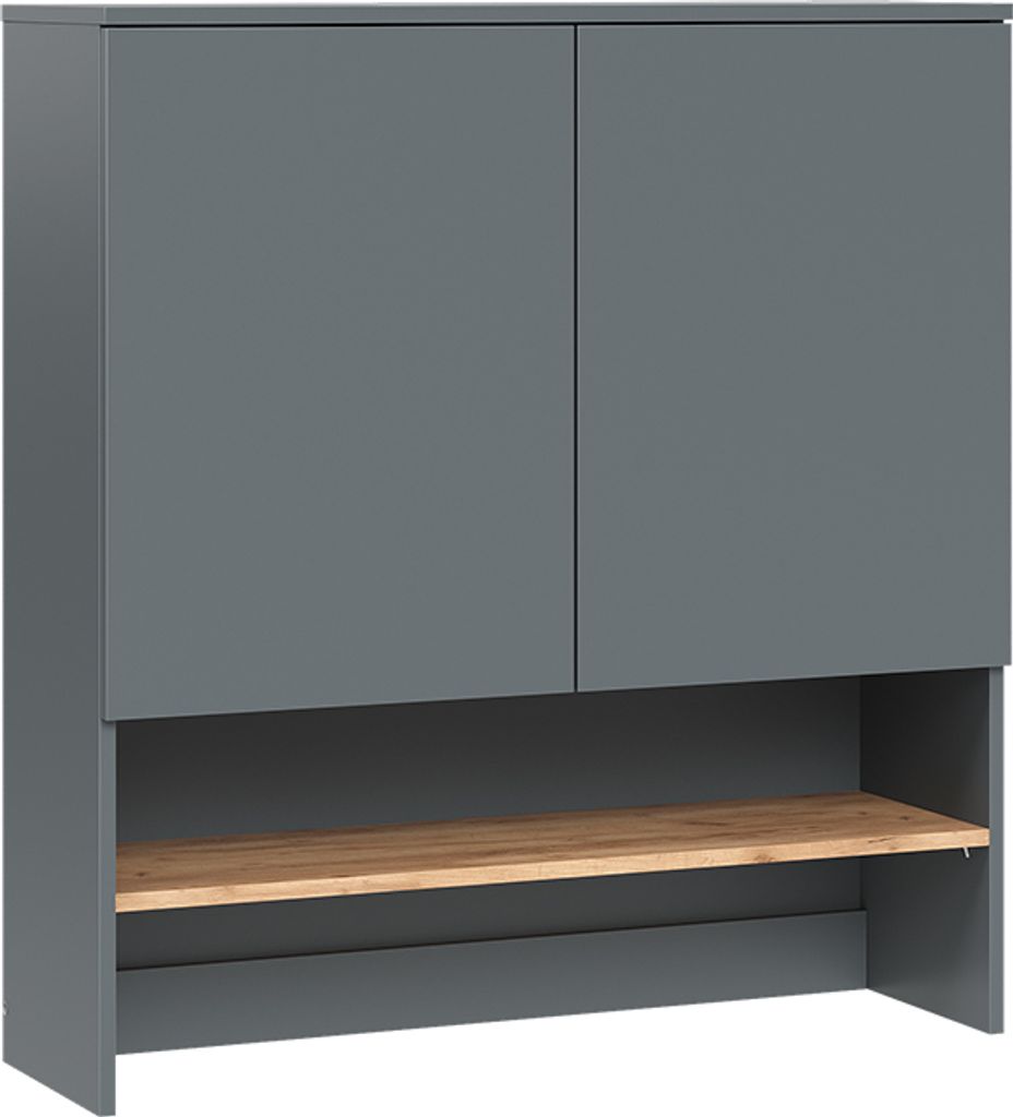 Waschmaschinenschrank Vicco Viktor Anthrazit/Goldkraft Produktbild 