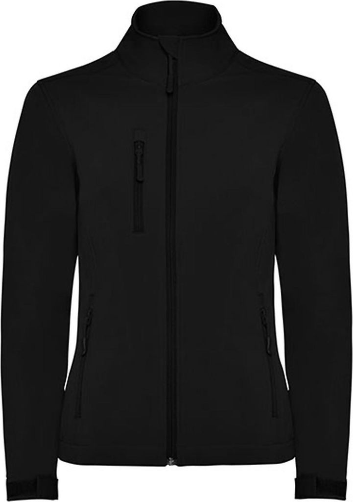 Roly SS6437 | Damen Nebraska Softshell Jacket, Wind- und Wasserabweisend - Farbe: 02 Black - Größe: XL