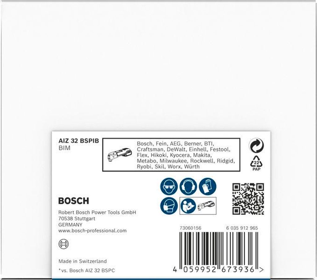 PRO AIZ 32 BSPIB Blatt für Multifunktionswerkzeuge, 32 x 50 mm