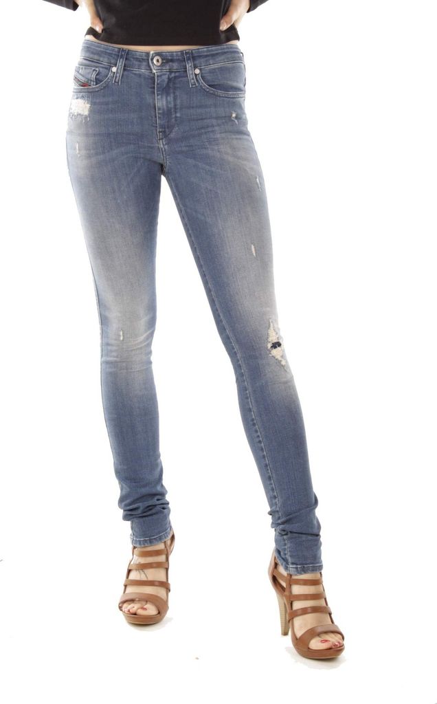 Diesel Skinzee R4MU8 Damen Jeans Hose Skinny Super Slim
