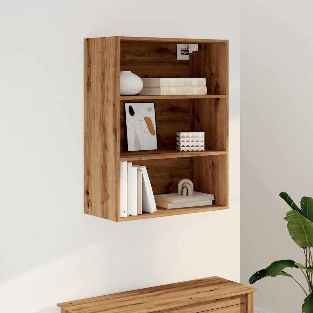 vidaXL Nástenná polica Artisan dub 69,5x32,5x90 cm Obrázok produktu 