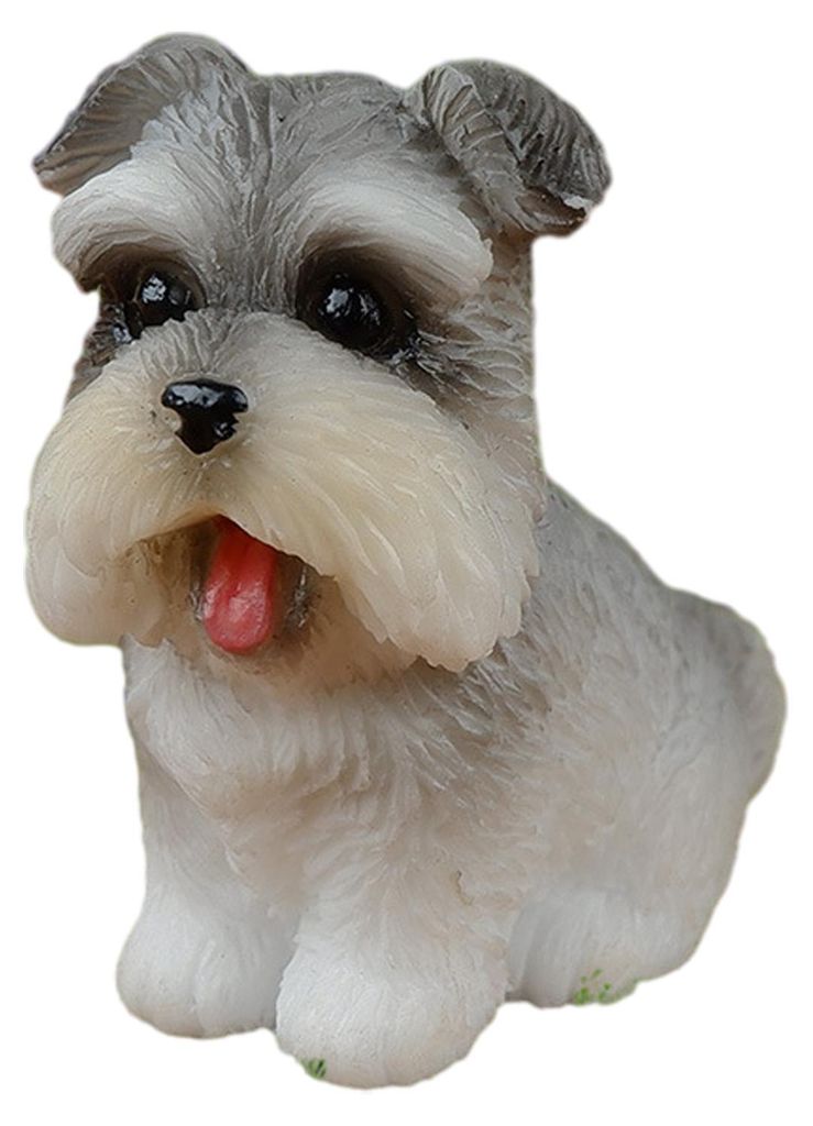 Winzige Hundefigur, kleines Haustier, Harzornament, Miniatur-Tierfiguren für Mikro-Feengärten, Landschaftsgestaltung, DIY-Bastelarbeiten, Aquariu...