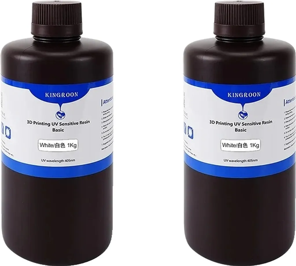 Résine liquide photopolymère 405nm blanche 2kg compatible LCD LED