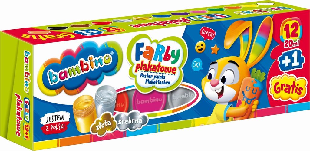 Bambino Schulposter malt 13 Farben Produktbild 