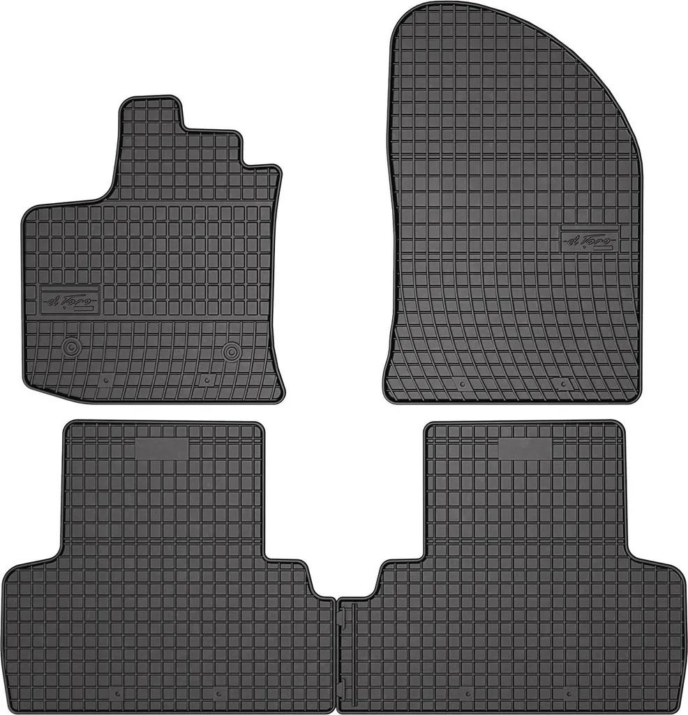 Tappetini Gomma Dacia Lodgy 2012-2024 - Set 4 Pezzi su Misura Nero