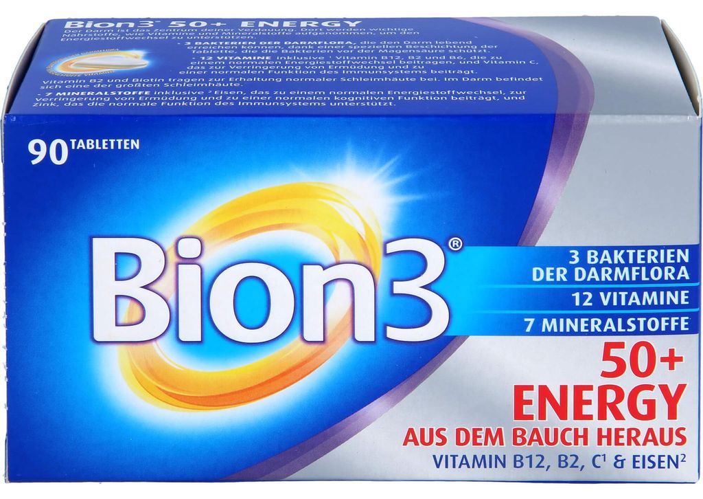 Bion3 50+ Energy Tabletki multiwitaminowe wspomagające Zdjęcie produktu 