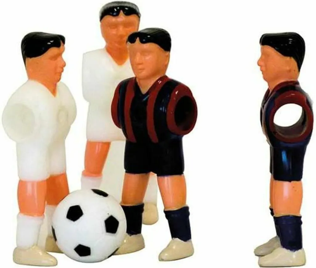 Jeu de Foot de Table Joueurs Jambes Écartées Barcelone Real Madrid One Size