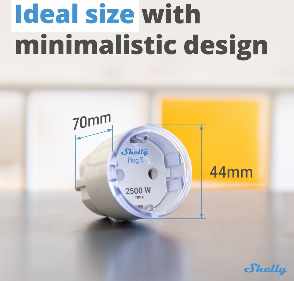 Shelly Plus Plug S - Intelligente Steckdose Funktioniert Produktbild 30
