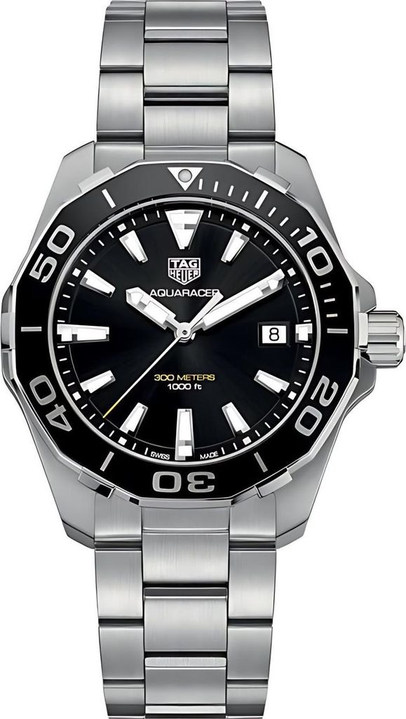 Tag Heuer Aquaracer Herrenuhr silber schwarz WAY111A.BA0928 Produktbild 